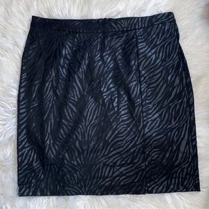 Ashley Stewart Zebra Print Skirt